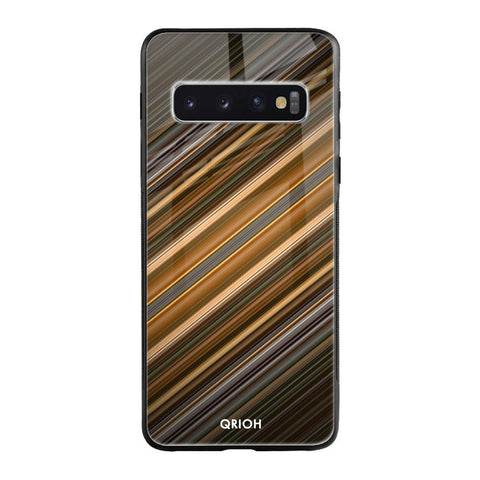 Diagonal Slash Pattern Glossy Case for Samsung Galaxy S10 Plus