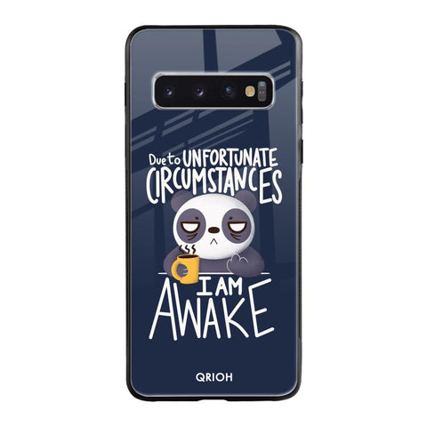 Struggling Panda Glossy Case for Samsung Galaxy S10 Plus