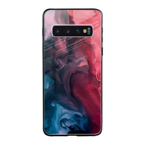 Blue & Red Smoke Glossy Case for Samsung Galaxy S10 Plus
