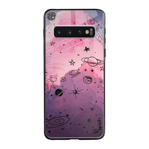 Space Doodles Glossy Case for Samsung Galaxy S10 Plus