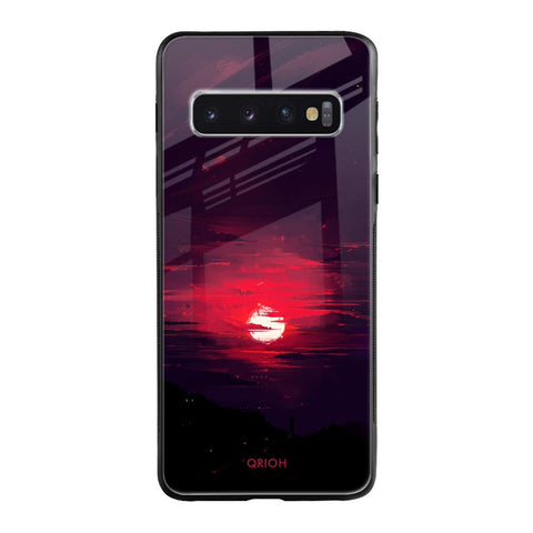 Morning Red Sky Glossy Case For Samsung Galaxy S10 Plus