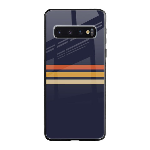 Tricolor Stripes Glossy Case For Samsung Galaxy S10 Plus