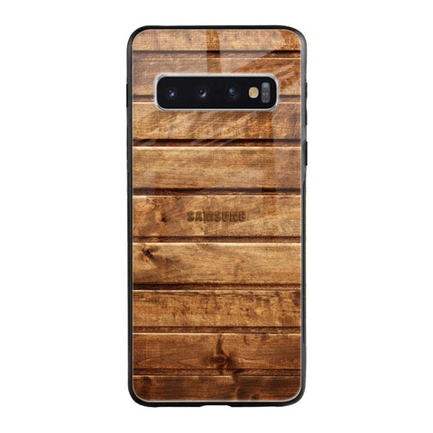 Wooden Planks Glossy Case for Samsung Galaxy S10 Plus