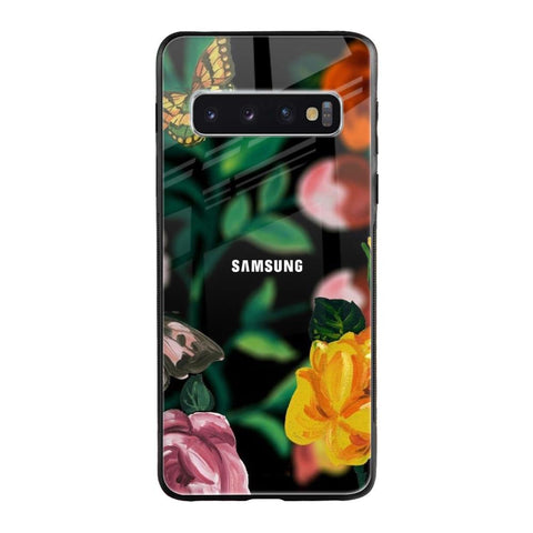 Flowers & Butterfly Glossy Case for Samsung Galaxy S10 Plus