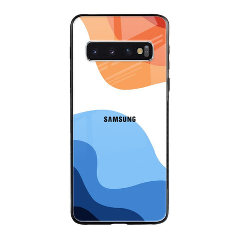 Wavy Color Pattern Glossy Case for Samsung Galaxy S10 Plus