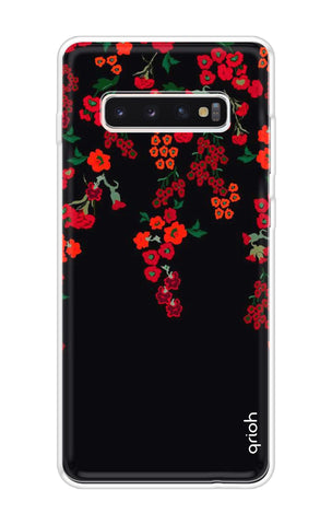 Floral Deco Soft Cover For Samsung Galaxy S10 Plus