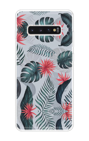 Retro Floral Leaf Soft Cover for Samsung Galaxy S10 Plus