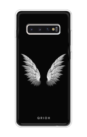 White Angel Wings Soft Cover for Samsung Galaxy S10 Plus