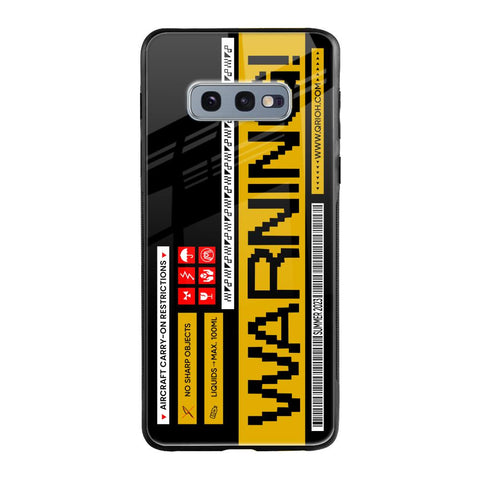 Aircraft Warning Glossy Case for Samsung Galaxy S10E
