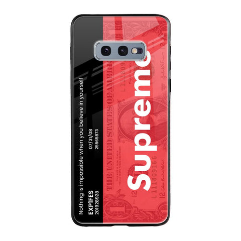 Supreme Ticket Glossy Case for Samsung Galaxy S10E