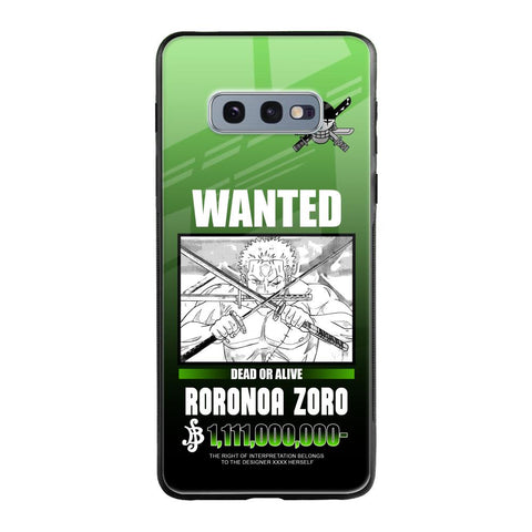 Zoro Wanted Glossy Case for Samsung Galaxy S10E