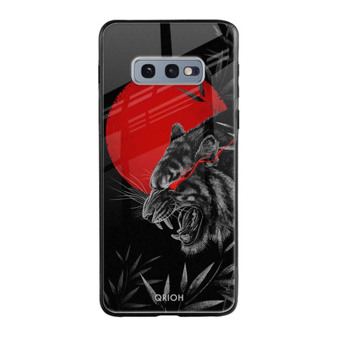 Red Moon Tiger Glossy Case for Samsung Galaxy S10E