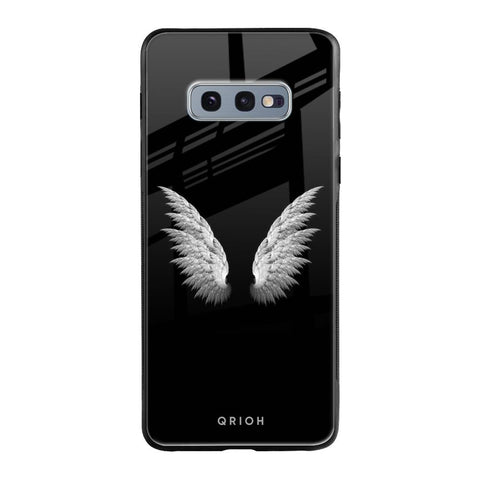 White Angel Wings Glossy Case for Samsung Galaxy S10E