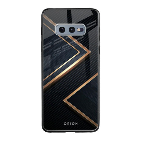 Sleek Golden & Navy Glossy Case for Samsung Galaxy S10E