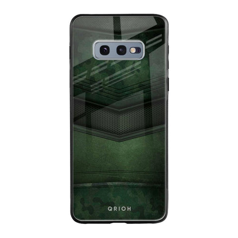 Green Leather Glossy Case for Samsung Galaxy S10E