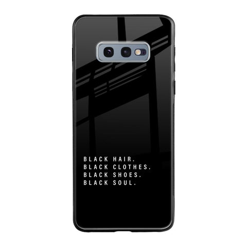 Black Soul Glossy Case for Samsung Galaxy S10E