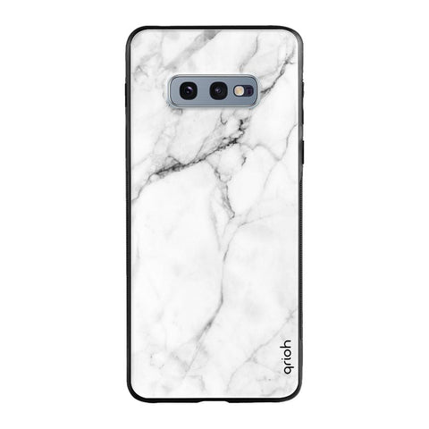Modern White Marble Glossy case for Samsung Galaxy S10e
