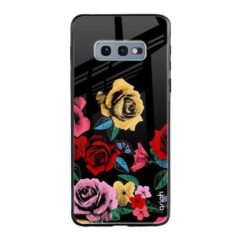 Floral Decorative Glossy Case For Samsung Galaxy S10E