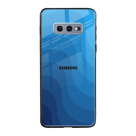 Blue Wave Abstract Glossy Case for Samsung Galaxy S10E