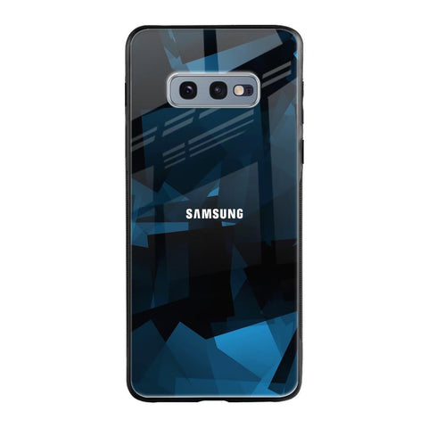 Polygonal Blue Box Glossy Case For Samsung Galaxy S10E