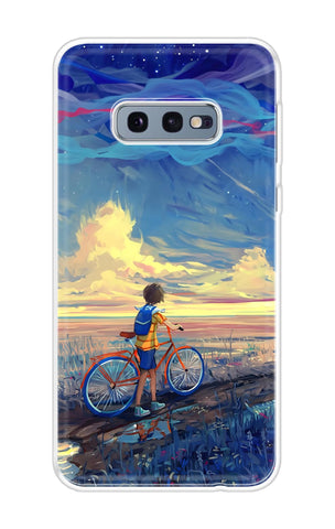 Riding Bicycle to Dreamland Soft Cover for Samsung Galaxy S10e