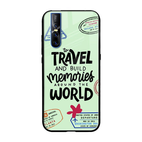 Travel Stamps Glossy Case for Vivo V15 Pro