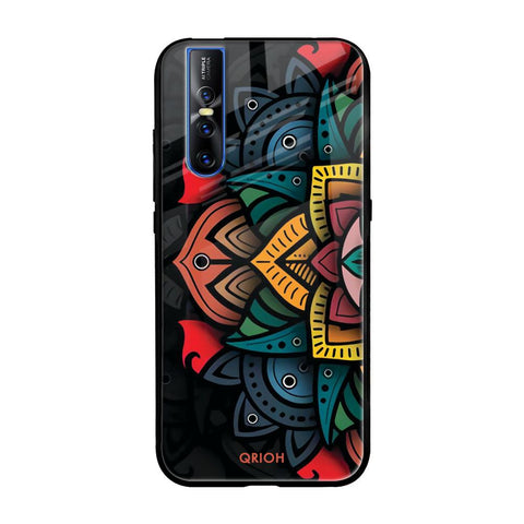 Retro Gorgeous Flower Glossy Case for Vivo V15 Pro