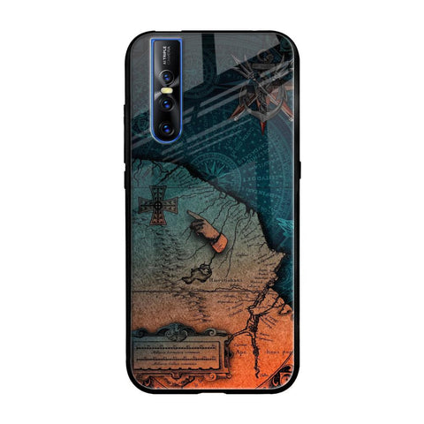 Geographical Map Glossy Case for Vivo V15 Pro