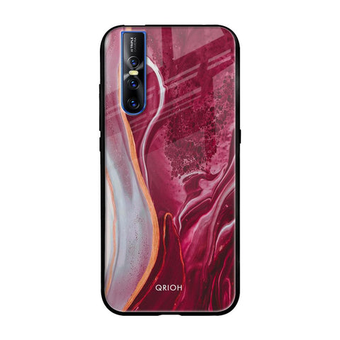 Crimson Ruby Glossy Case for Vivo V15 Pro