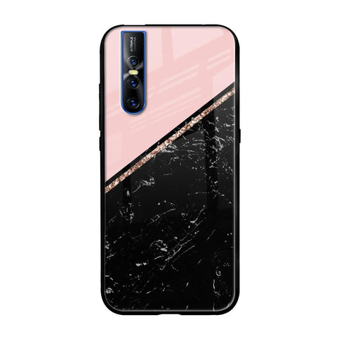 Marble Texture Pink Glossy Case For Vivo V15 Pro