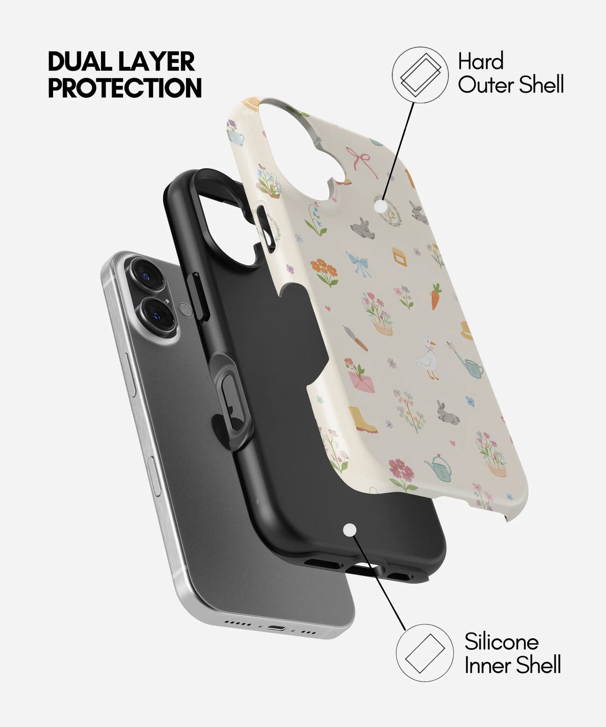 Cottage Garden Club Premium Tough Shining Phone Case (Double Layer) Available For All iPhone Models