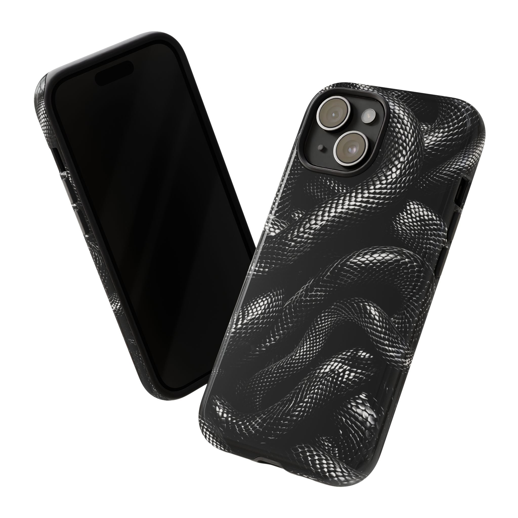 Black Snakes Premium Tough Shining Phone Case (Double Layer) Available For All iPhone Models
