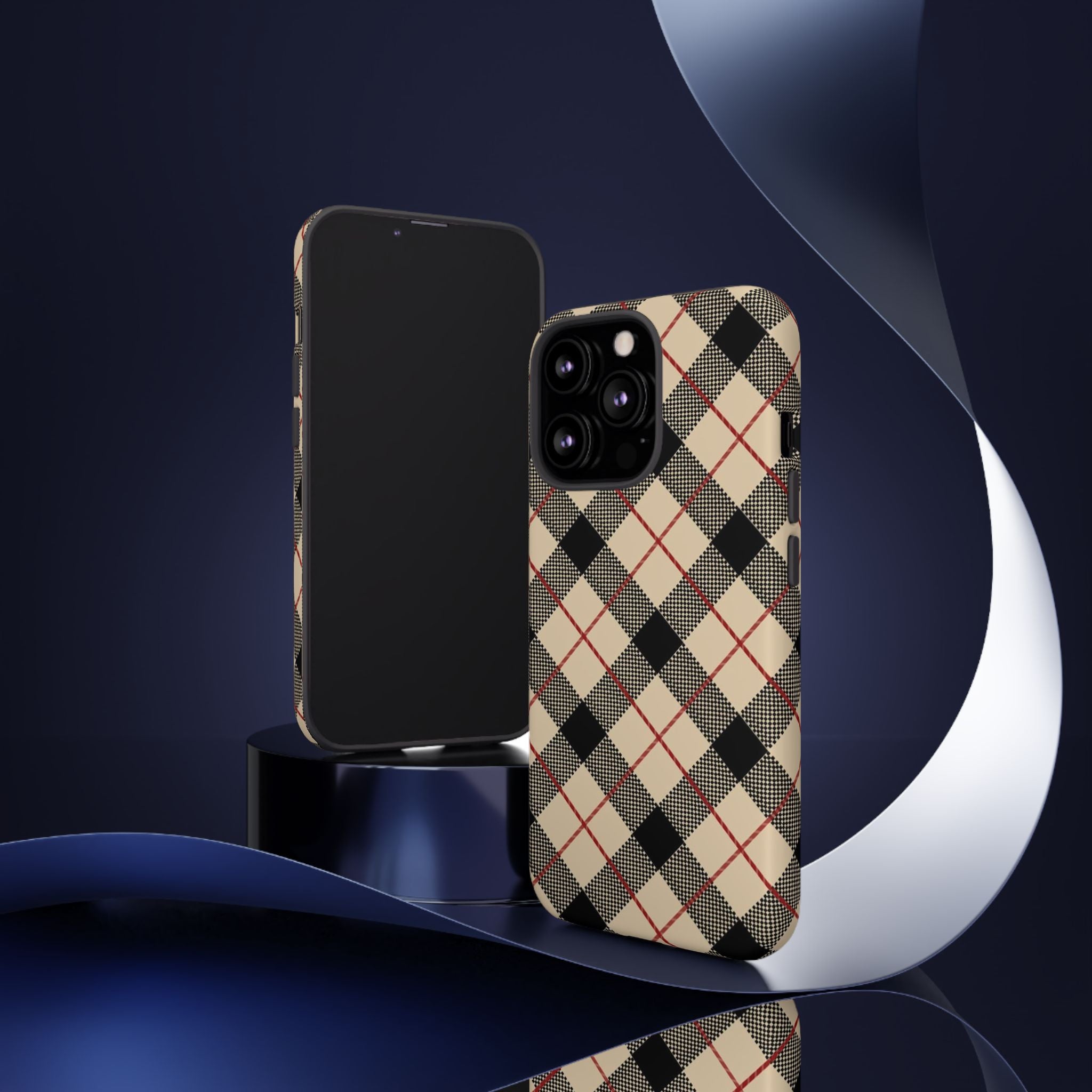 Heritage Plaid Premium Tough Shining Phone Case (Double Layer) Available For All iPhone Models