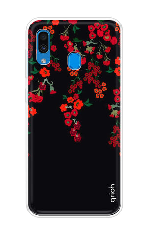 Floral Deco Soft Cover For Samsung Galaxy A30