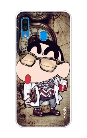 Nerdy Shinchan Soft Cover for Samsung Galaxy A30