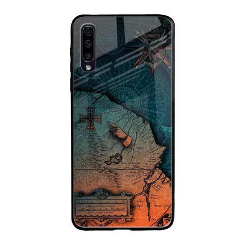 Geographical Map Glossy Case for Samsung Galaxy A50