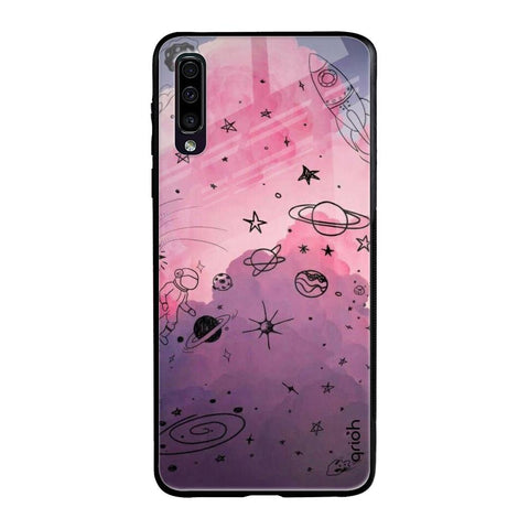 Space Doodles Glossy Case for Samsung Galaxy A50