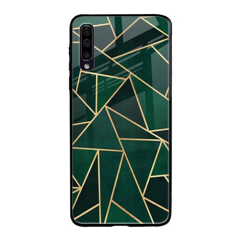 Abstract Green Glossy Case For Samsung Galaxy A50
