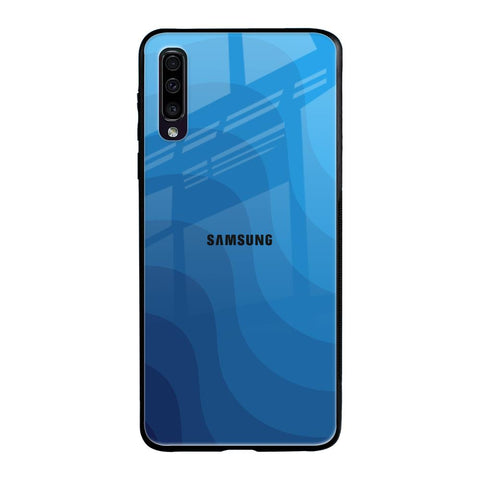 Blue Wave Abstract Glossy Case for Samsung Galaxy A50