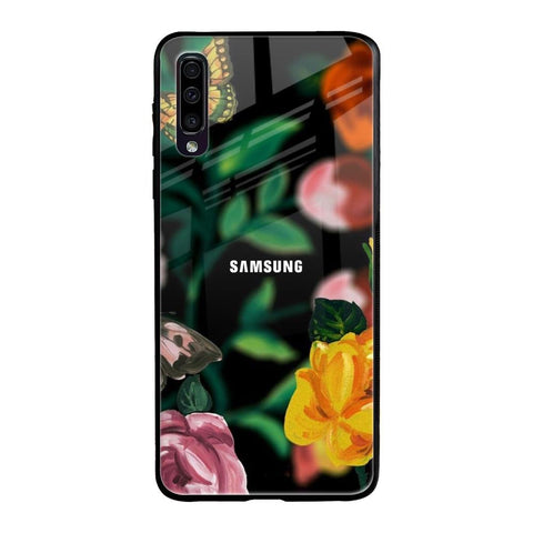 Flowers & Butterfly Glossy Case for Samsung Galaxy A50