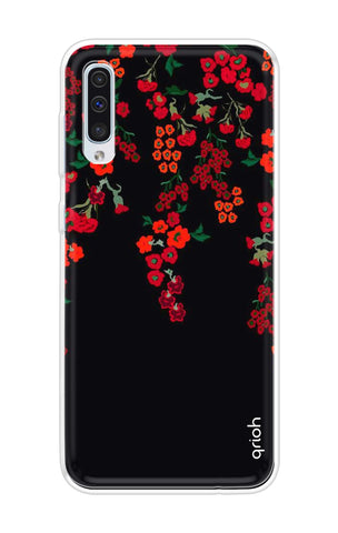 Floral Deco Soft Cover For Samsung Galaxy A50