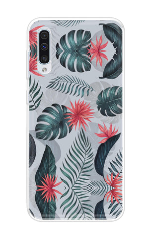Retro Floral Leaf Soft Cover for Samsung Galaxy A50