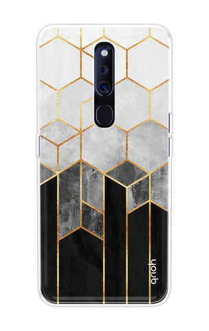 Hexagonal Pattern Soft Cover for Oppo F11 Pro