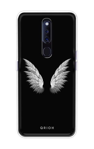 White Angel Wings Soft Cover for Oppo F11 Pro