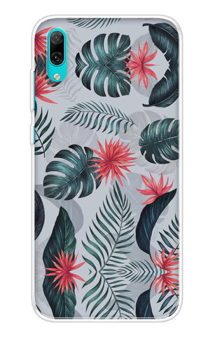 Retro Floral Leaf Soft Cover for Huawei Y7 Pro 2019
