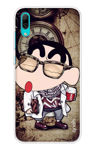 Nerdy Shinchan Soft Cover for Huawei Y7 Pro 2019