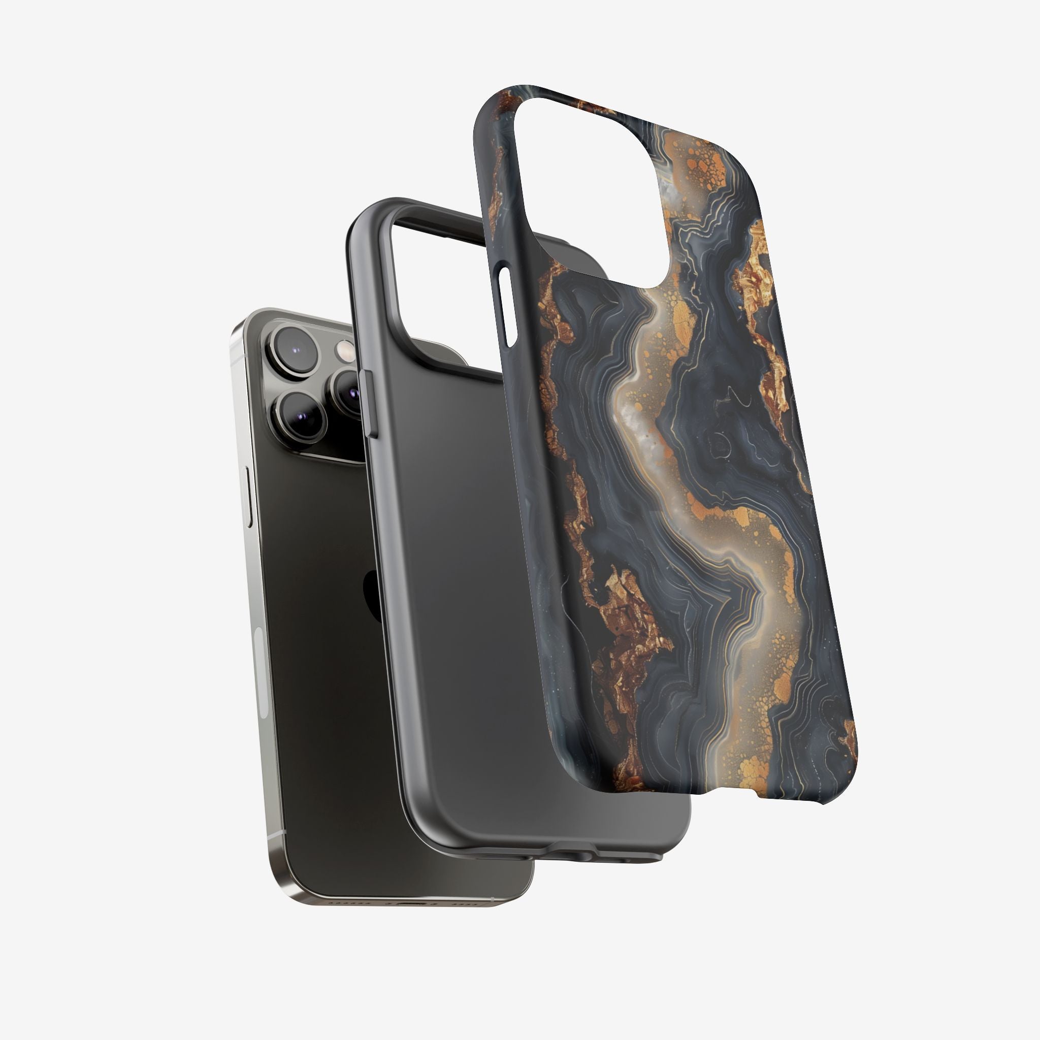 Midnight Agate Premium Tough Shining Phone Case (Double Layer) Available For All iPhone Models