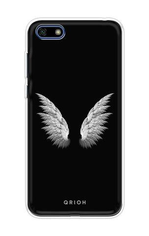 White Angel Wings Soft Cover for Huawei Y5 lite 2018