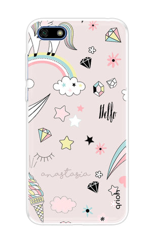 Unicorn Doodle Soft Cover For Huawei Y5 lite 2018