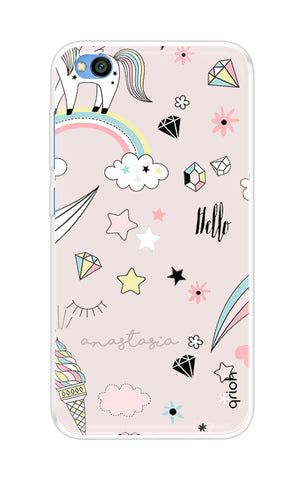 Unicorn Doodle Soft Cover For Xiaomi Redmi Go